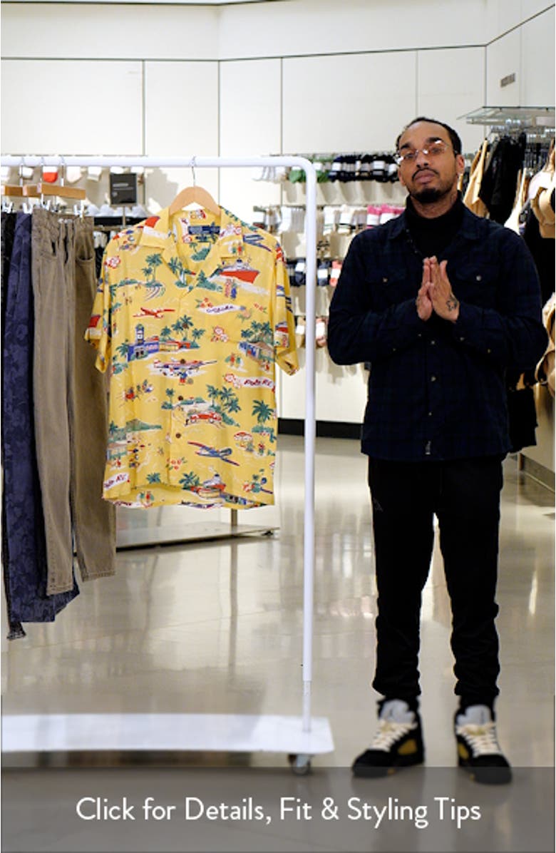 Aloha Print Classic Fit Camp Shirt, sales video thumbnail