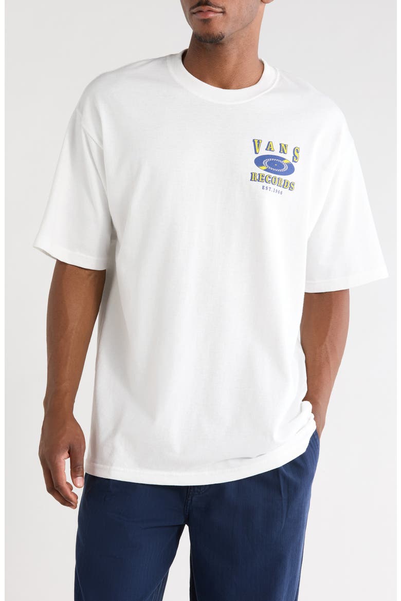 Recordings Cotton Graphic T-Shirt, Main, color, WHITE