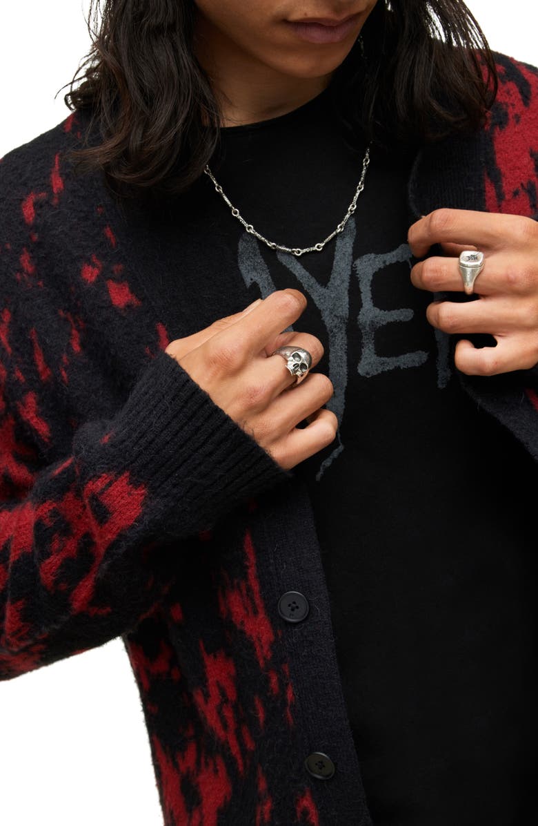 John Varvatos Thorton Paint Bucket Spill Cardigan, Alternate, color, 