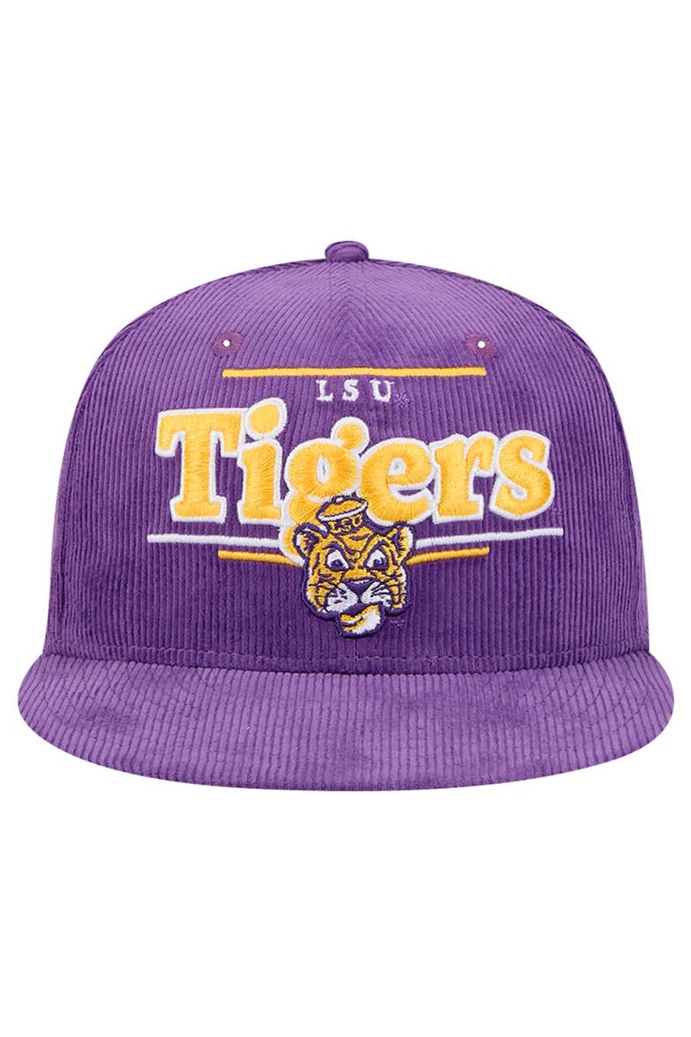 Men's New Era Purple LSU Tigers Display 9FIFTY Snapback Hat, Alternate, color, Purple