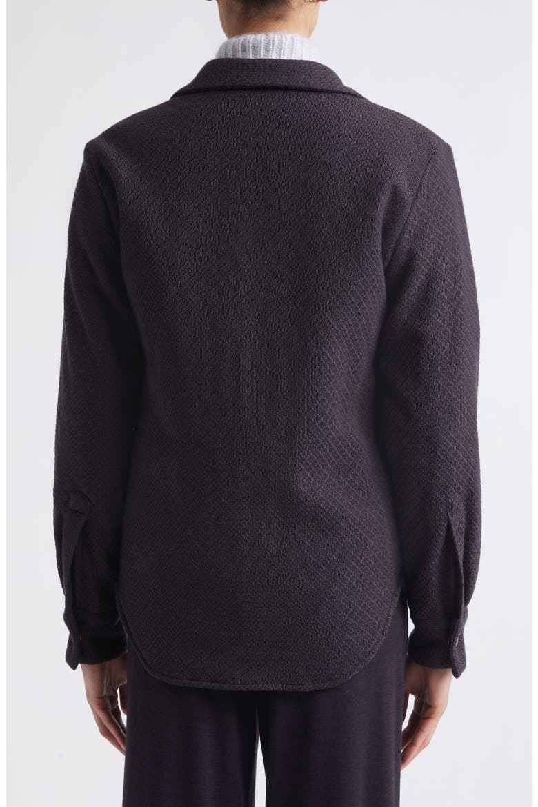 Padded Wool Shirt Jacket, Alternate, color, 177 AMETHYST
