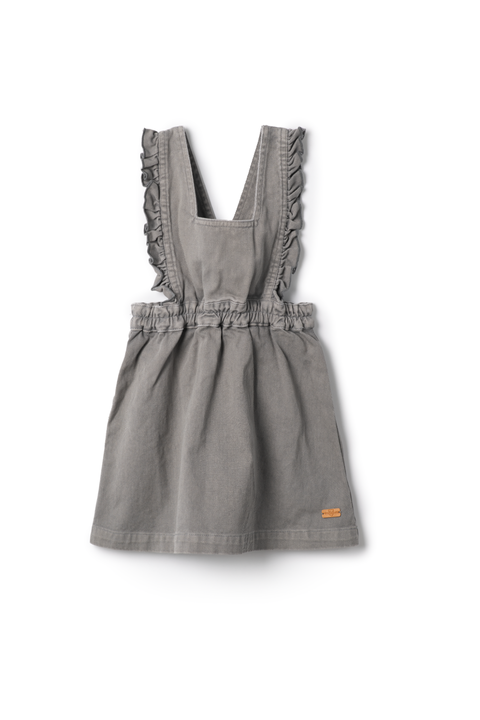 Denim Jumper with Ruffle Trim Straps (Toddler, Little Kid & Big Kid)