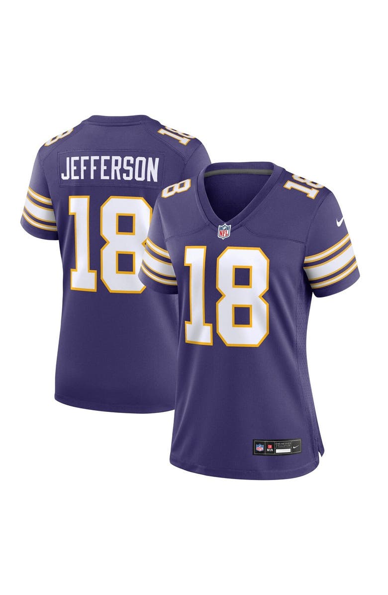Nike Women's Nike Justin Jefferson Purple Minnesota Vikings Player Jersey, Main, color, Purple