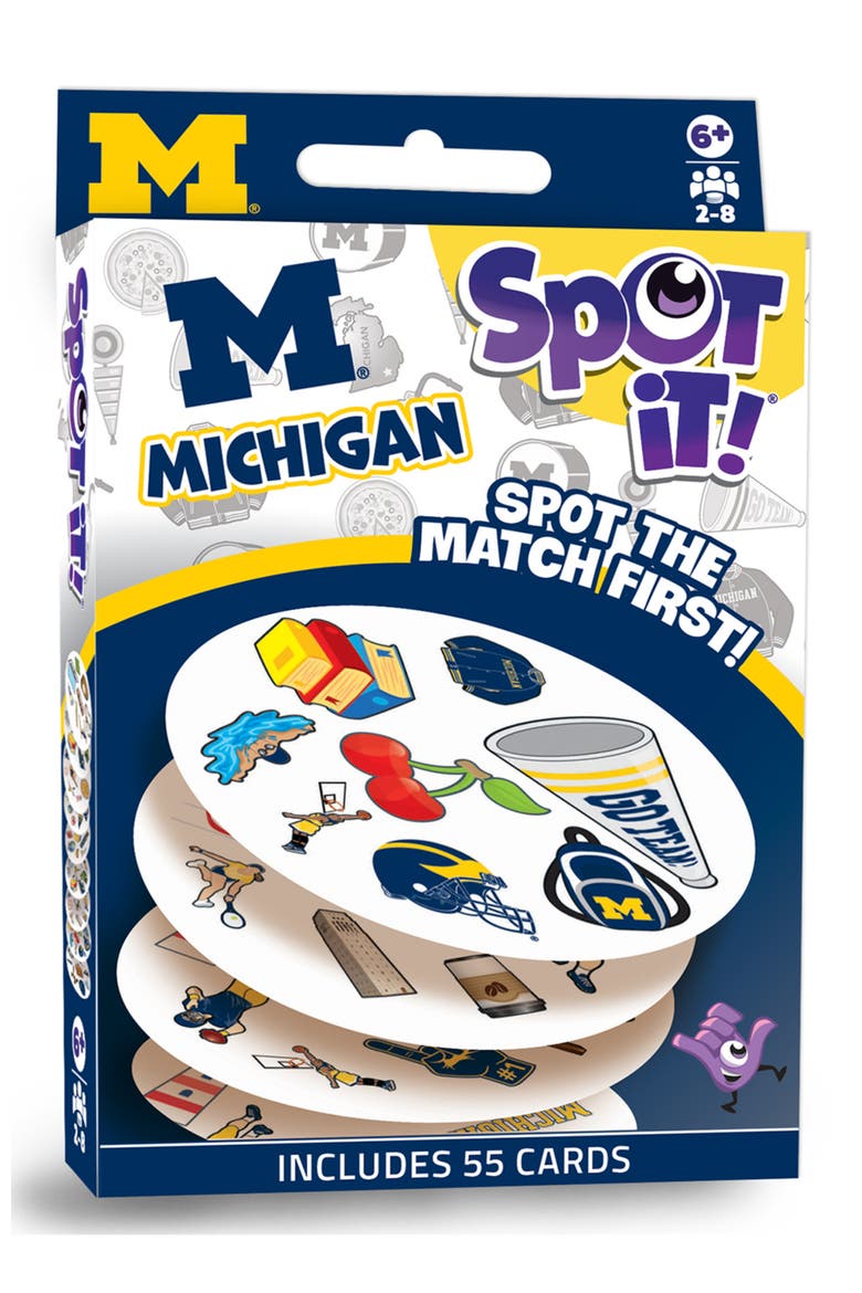 Michigan Wolverines Spot It! Card Game, Main, color, Multicolor