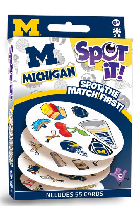 Michigan Wolverines Spot It! Card Game