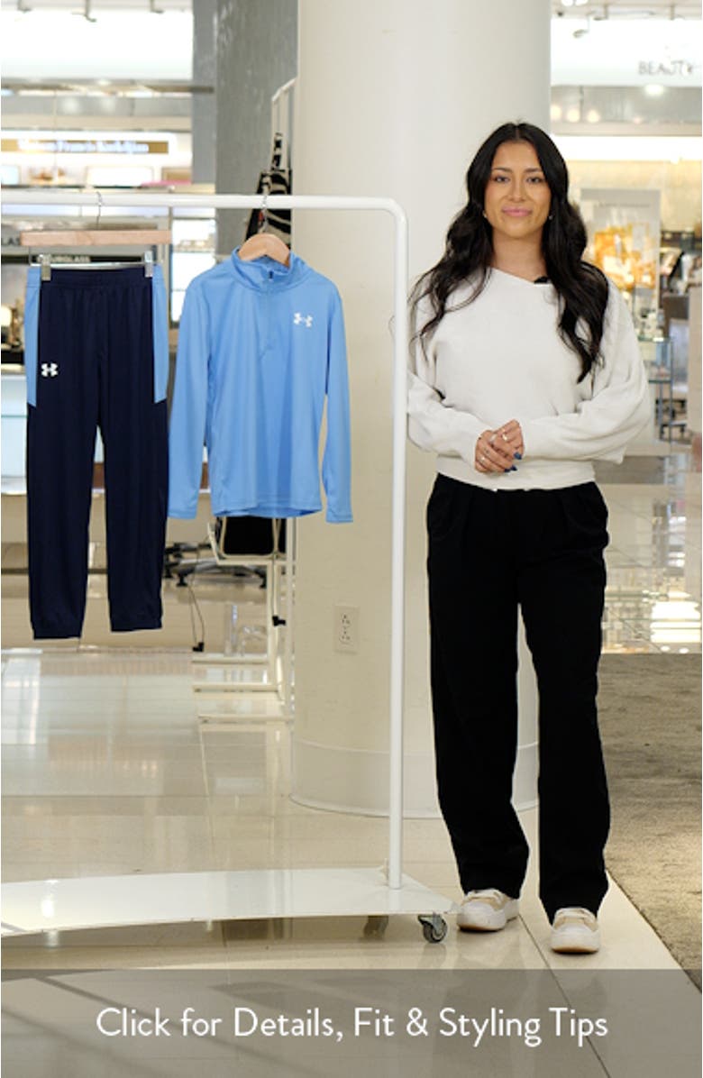 Kids' UA Tech Quarter Zip Pullover & Sweatpants Set, sales video thumbnail