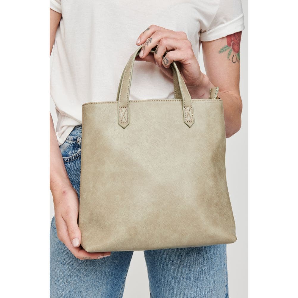 MODA LUXE Selena Mini Tote, Alternate, color, Sage