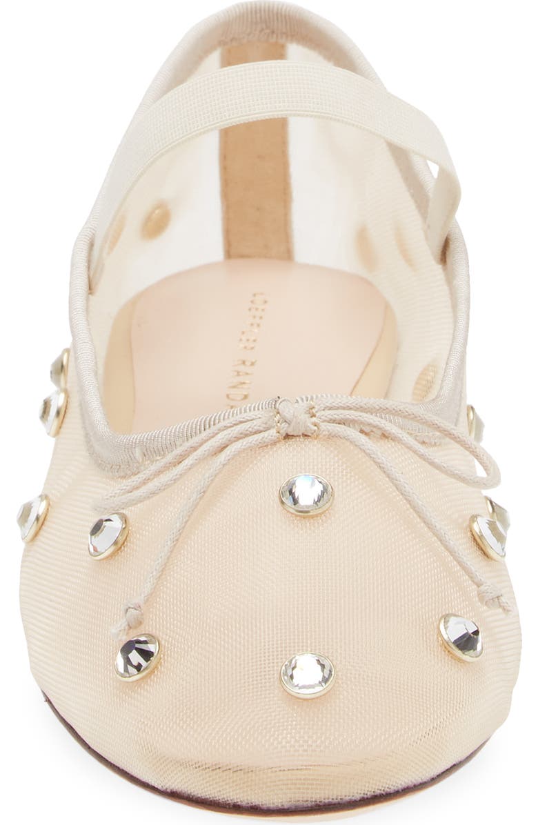 Loeffler Randall Leonie Crystal Embellished Ballet Flat, Alternate, color, Cream/ Crystal