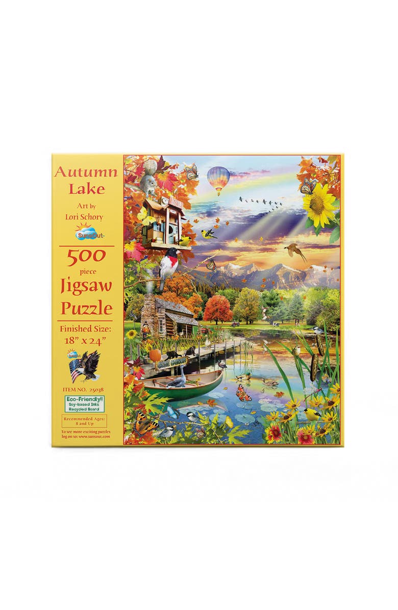 Sunsout Autumn Lake 500 piece Jigsaw Puzzle for Adults, Alternate, color, Multicolor