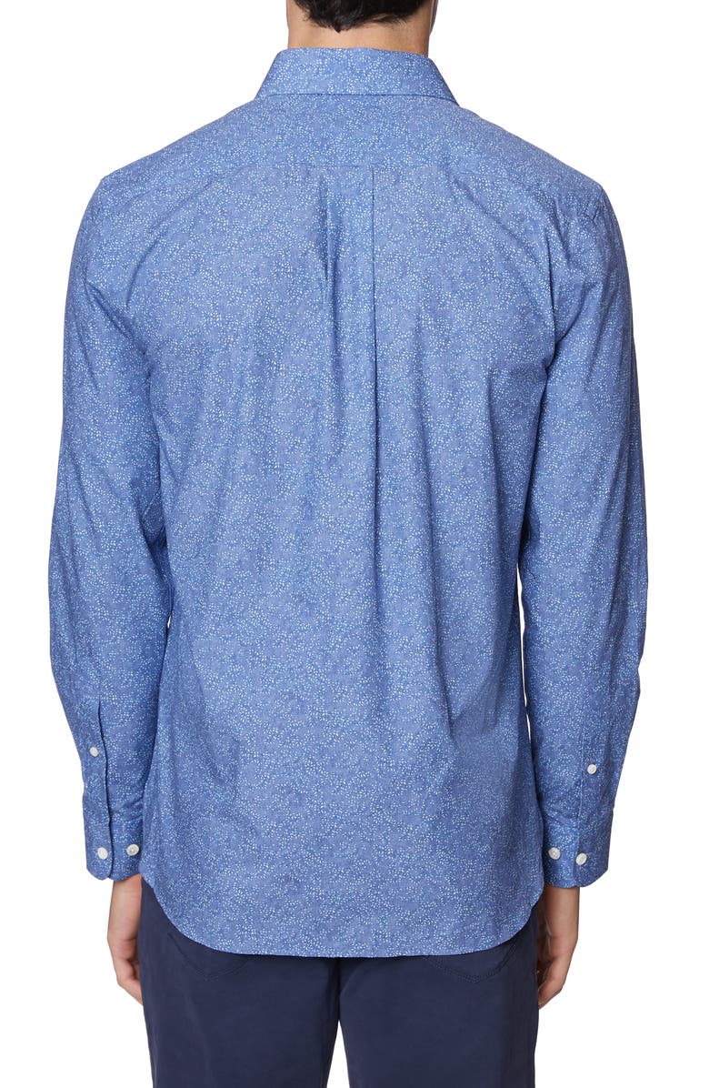 Hickey Freeman Metropolitan Floral Button-Up Shirt, Alternate, color, 