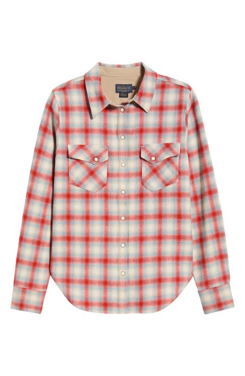 Gambler Plaid Wool Shirt
