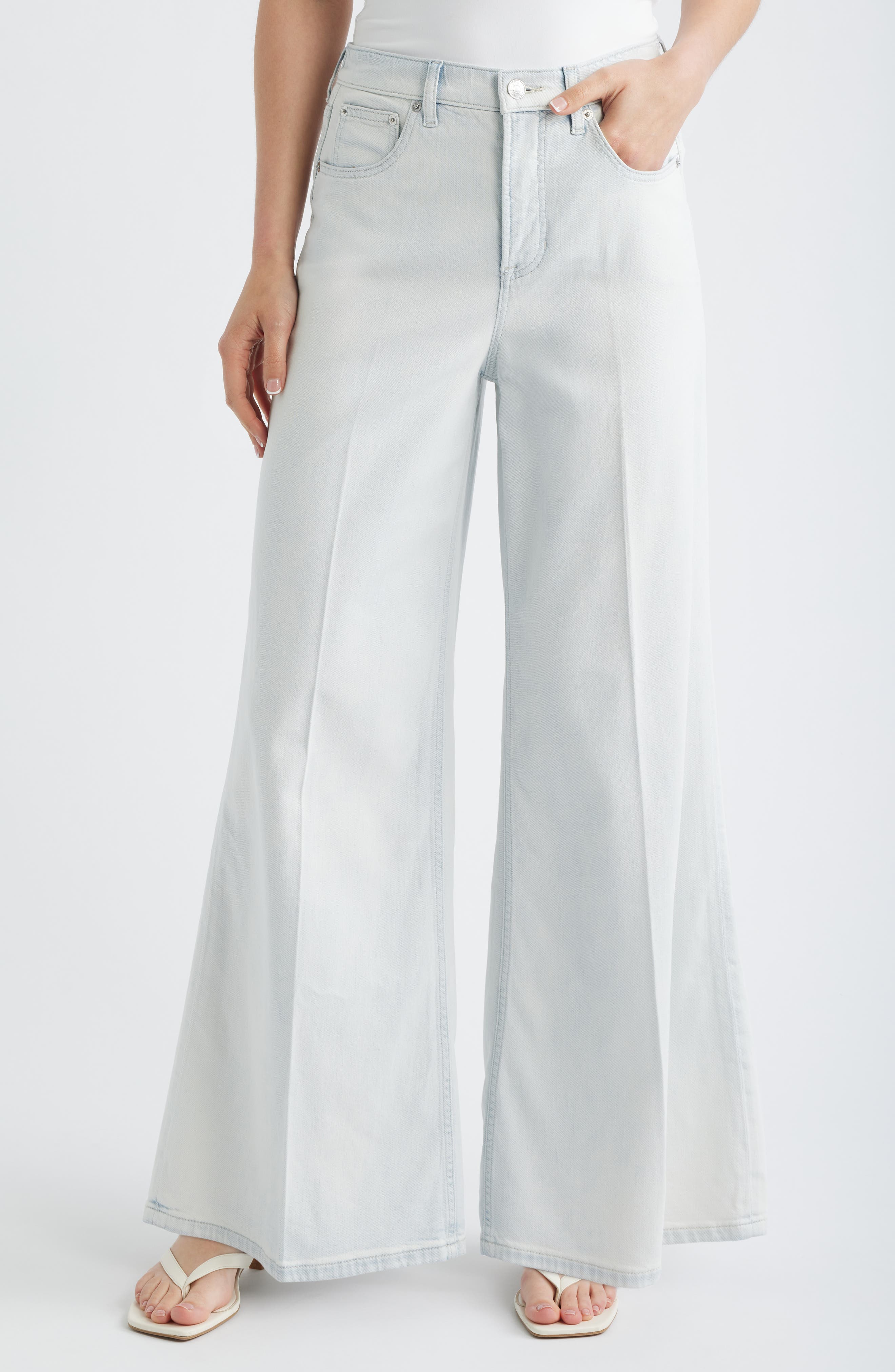 Lightweight High Waist Superwide Jeans