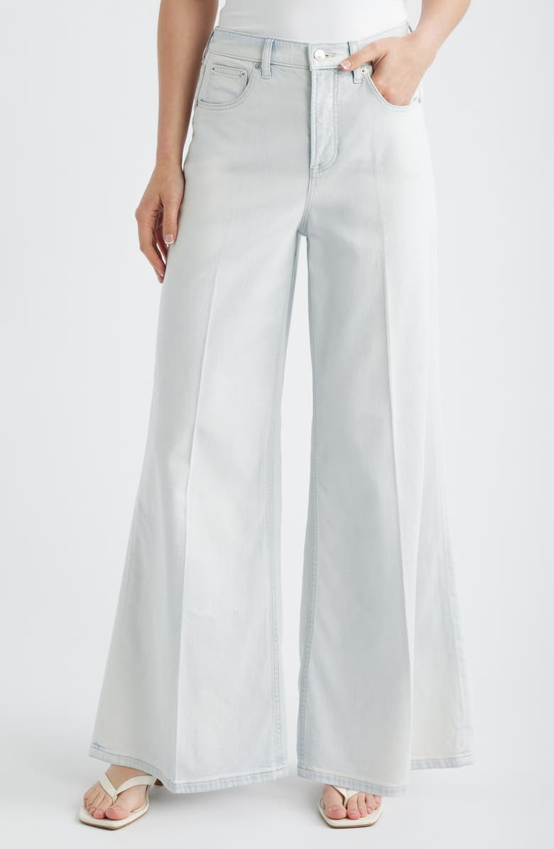 SPANX<sup>®</sup> Lightweight High Waist Superwide Jeans, Main, color, Sea Breeze