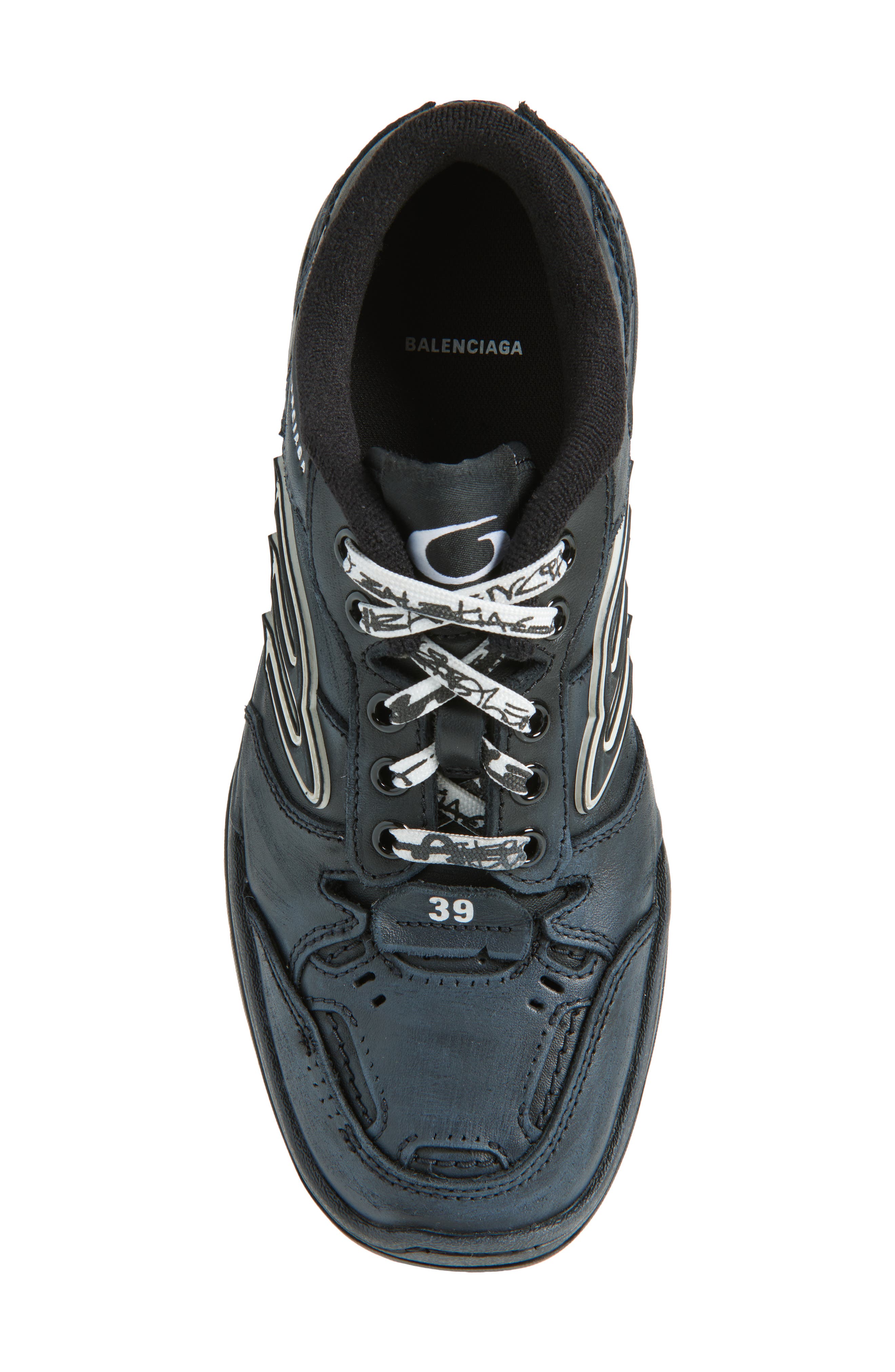 Balenciaga Hamptons Sneaker, Alternate, color, Black