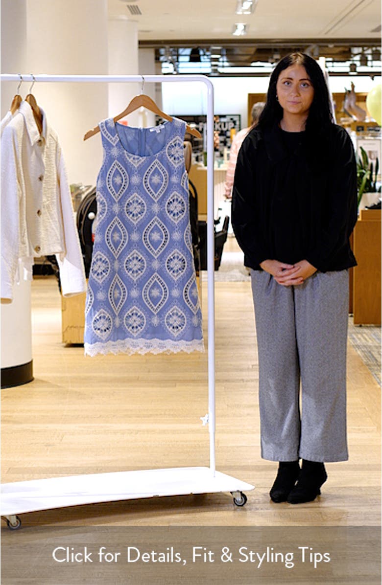 Embroidered Cotton Minidress, sales video thumbnail