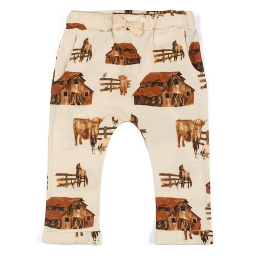 Milkbarn Organic Cotton Jogger In Brown