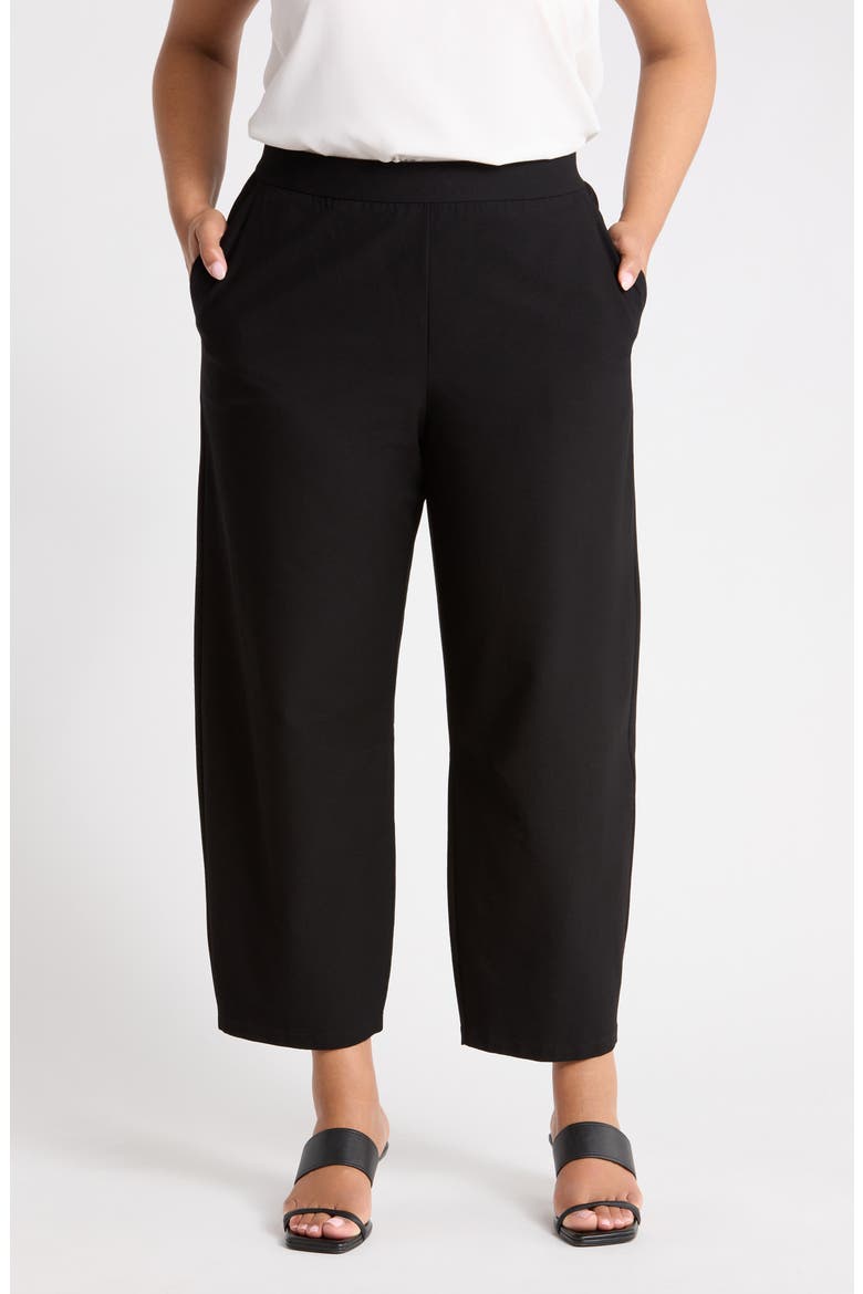 Arched Ankle Pants, Main, color, BLACK