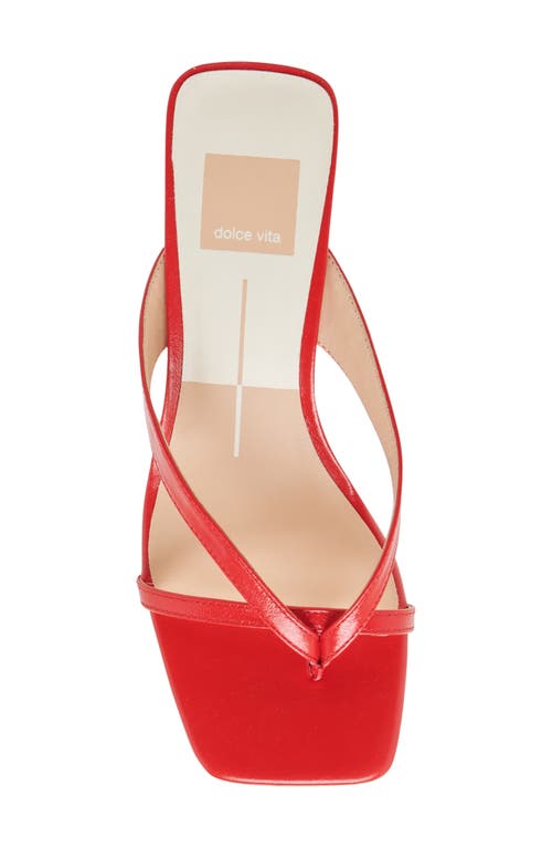 Dolce Vita Brevel Kitten Heel Flip Flop In Chili Leather
