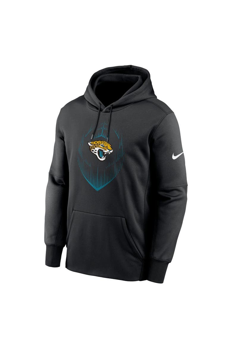 Men's Nike Black Jacksonville Jaguars Icon Performance Pullover Hoodie, Alternate, color, Black