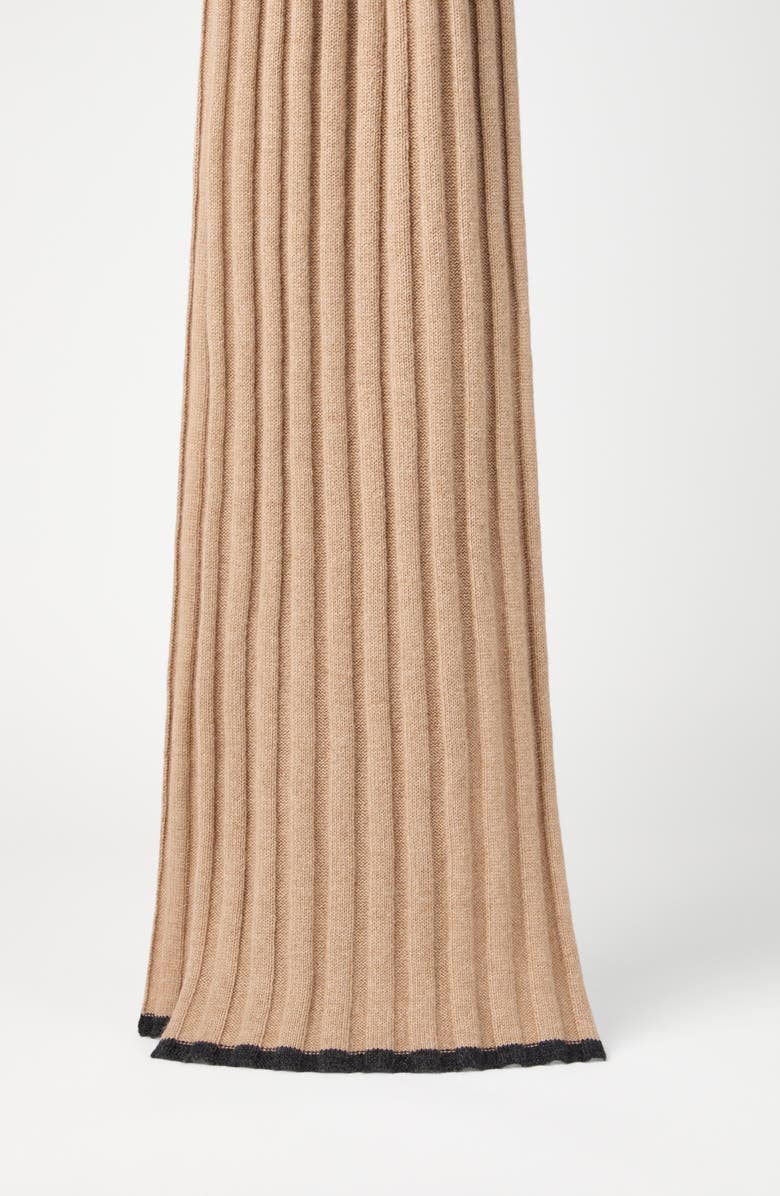 Brunello Cucinelli Cashmere scarf, Alternate, color, Camel