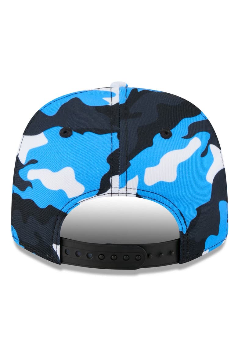 Men's New Era Connor Zilisch  Blue Camo 9SEVENTY Stretch-Snap Hat, Alternate, color, White