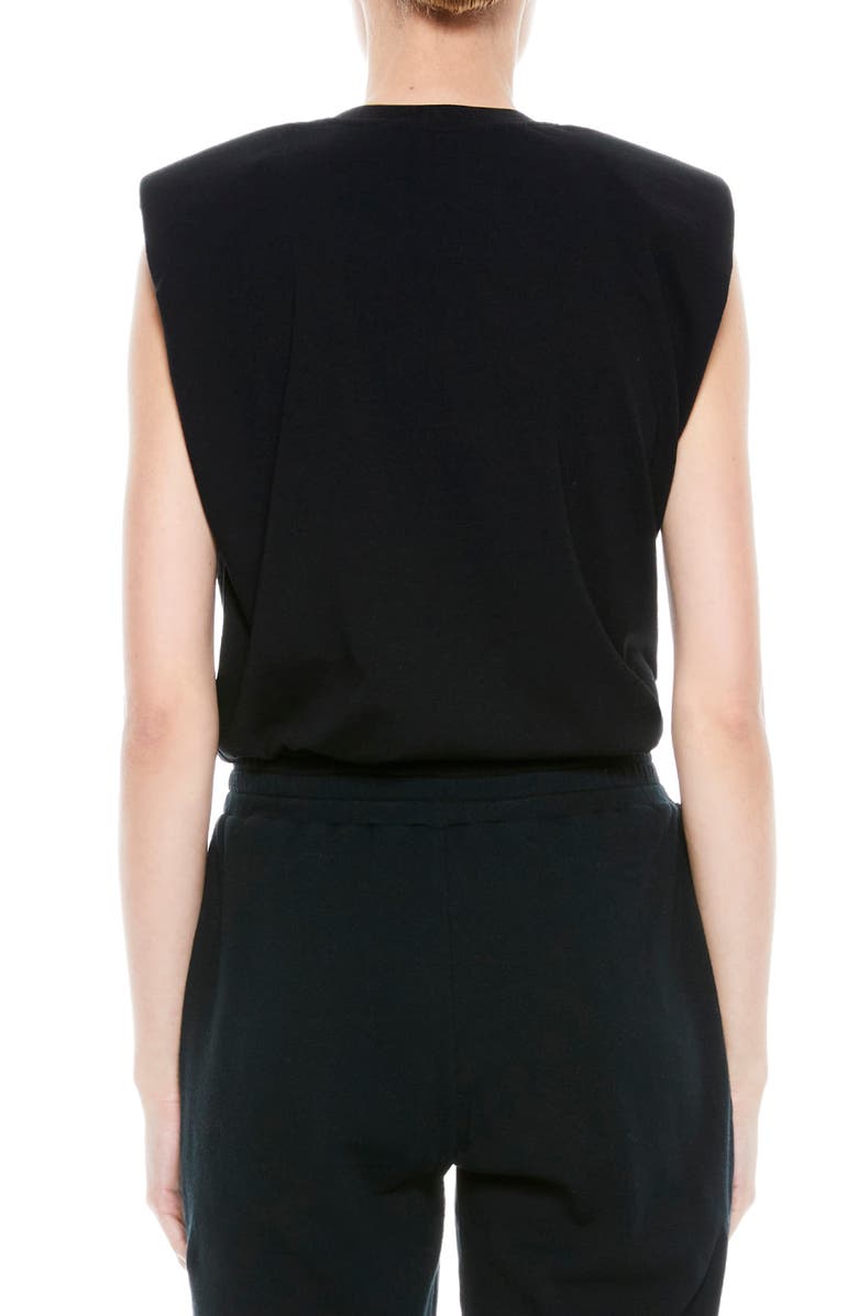 Alice + Olivia Braxton Padded Sleeveless T-Shirt, Alternate, color,