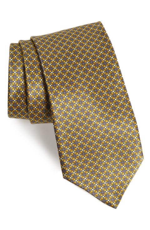 Geometric Silk Tie