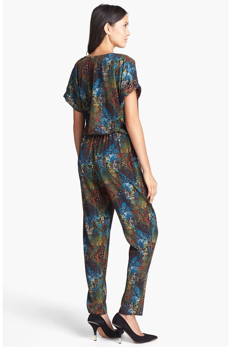 Print Surplice Jumpsuit, Alternate, color, MULTI
