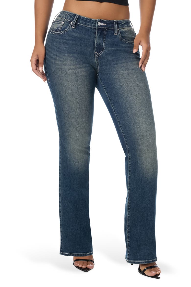 Becca Bootcut Leg Jeans, Main, color, MEDIUM COWBOYS WORK WASH