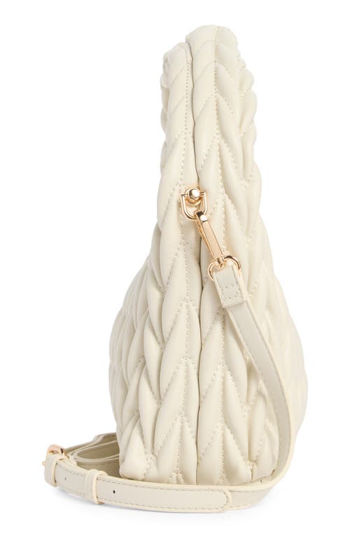 Urban Expressions Handbags Pleated Shoulder Bag In Sand
