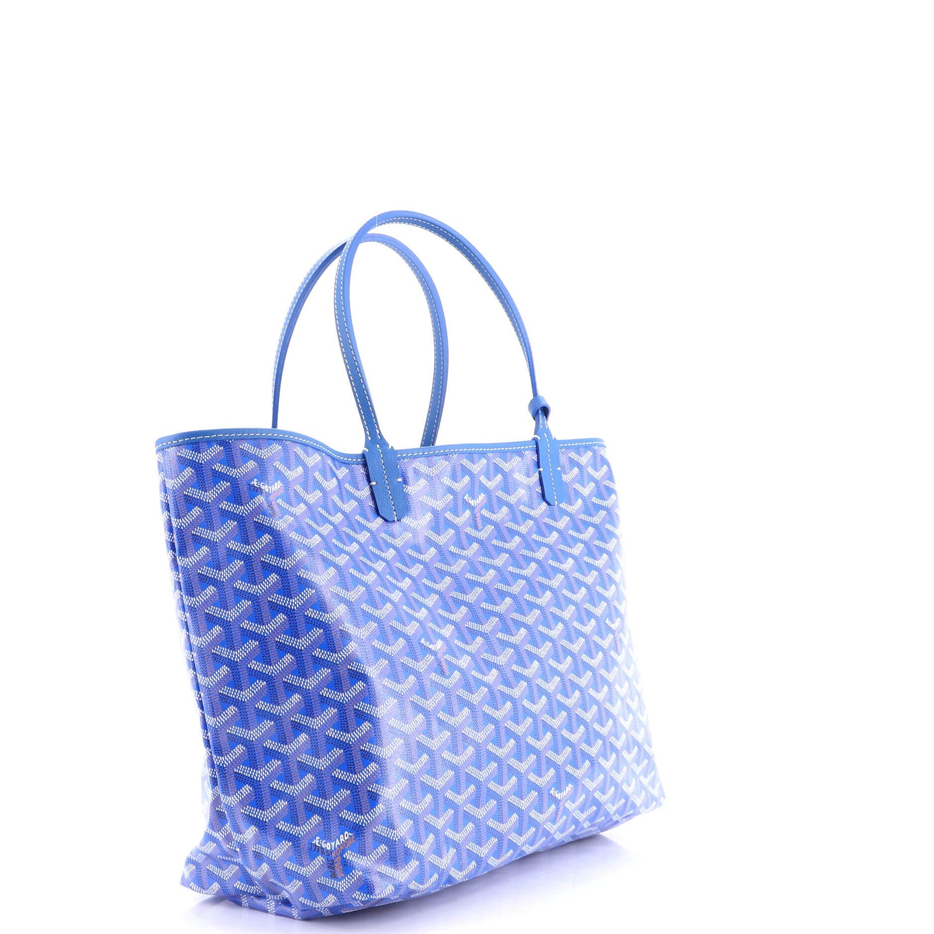 Pre-Owned Goyard Saint Louis Tote Coated Canvas PM, Alternate, color, Blue