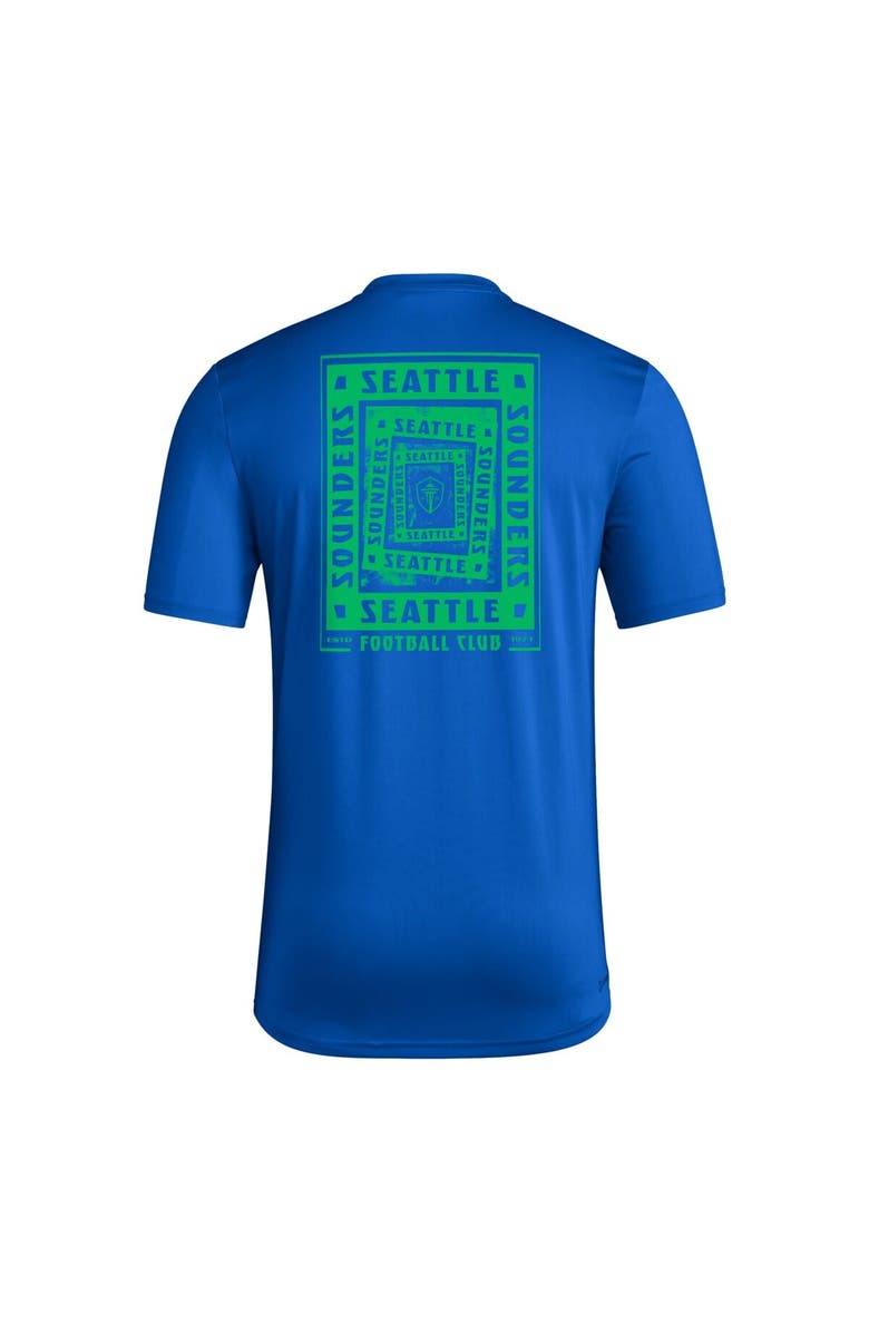 adidas Men's adidas Blue Seattle Sounders FC Local Wrap T-Shirt, Alternate, color, 