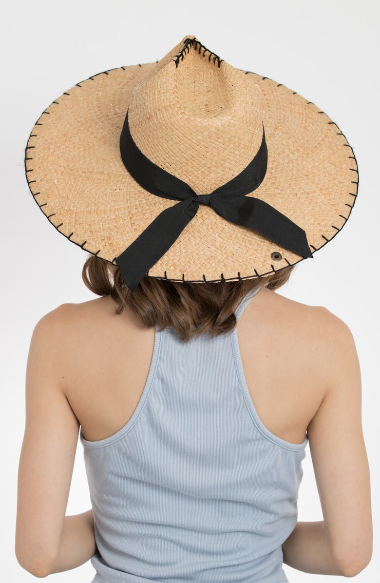 PETER GRIMM Delfina Raffia Resort Hat, Alternate, color,