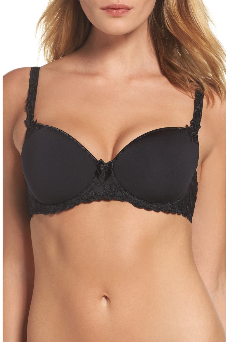 Andora 3D Molded Underwire Bra, Main, color, BLACK