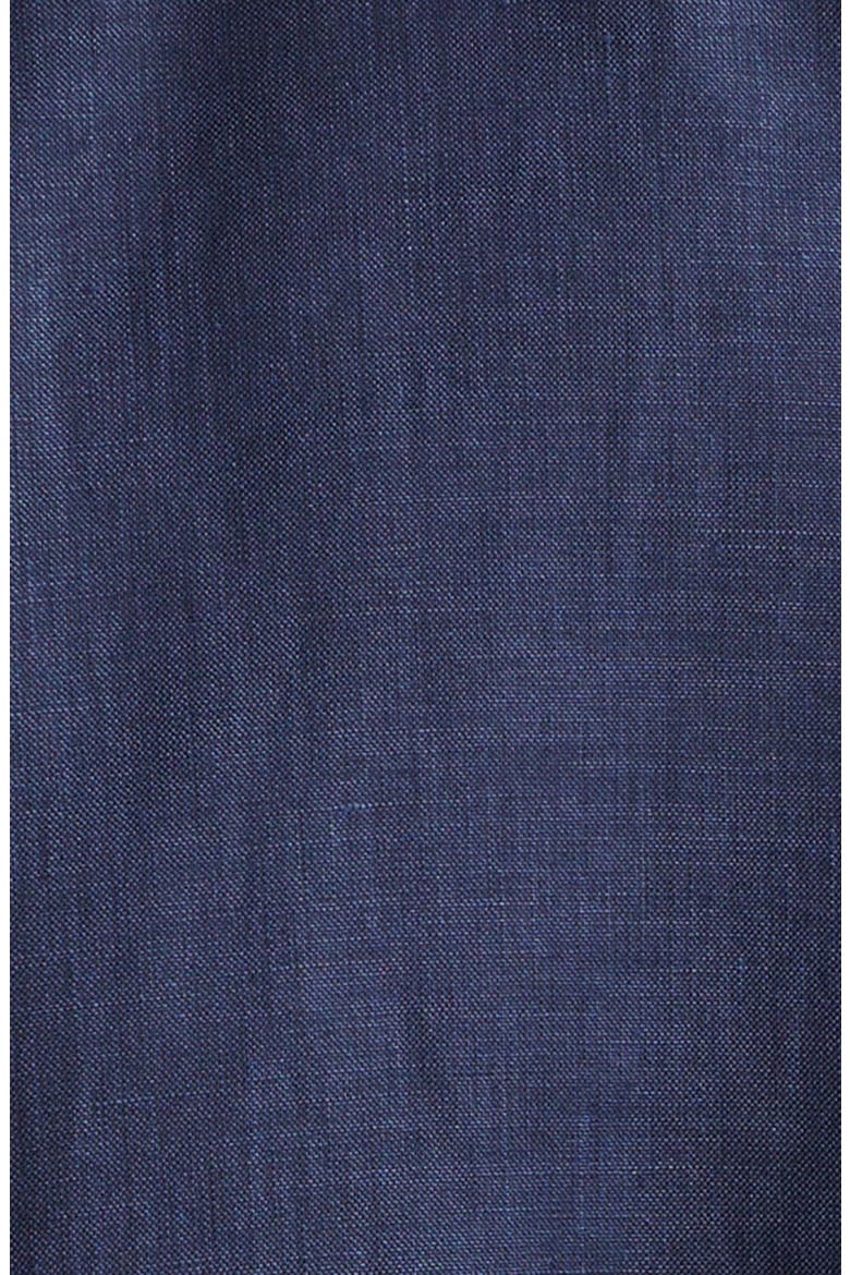 Felton Linen, Wool & Silk Flight Jacket, Alternate, color, NAVY