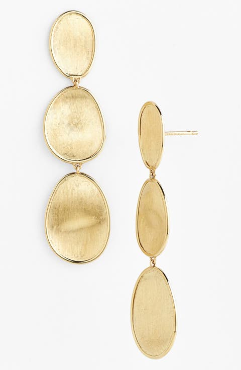 Lunaria 18K Yellow Gold Small Triple Drop Earrings