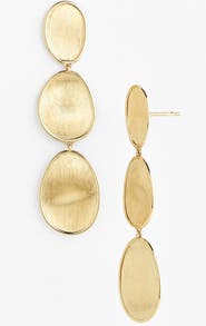 Marco Bicego Lunaria 18K Yellow Gold Small Triple Drop Earrings