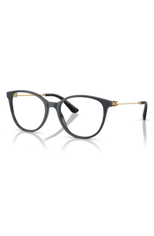 Dolce & Gabbana Dolce&gabbana 54mm Butterfly Optical Glasses In Lace Gray