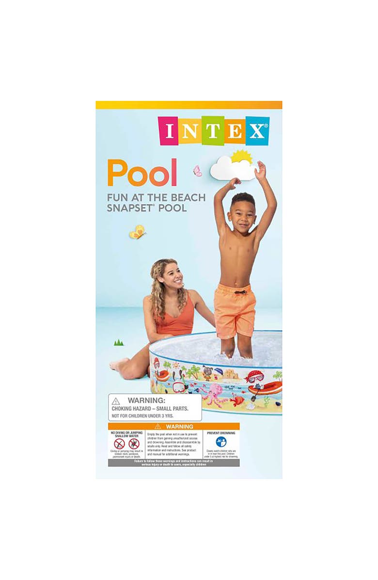 Intex Snapset Pool Fun At The Beach, Alternate, color, Multicolored
