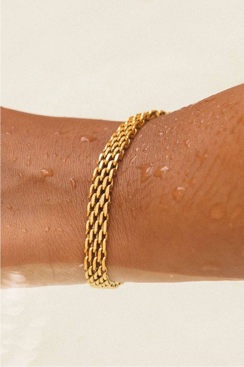 Sifnos Bracelet, Alternate, color, Gold