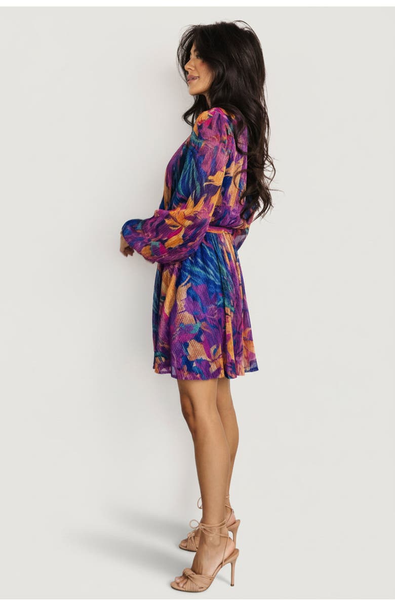 Baltic Børn Rev Mini Dress, Alternate, color, Blue Multi
