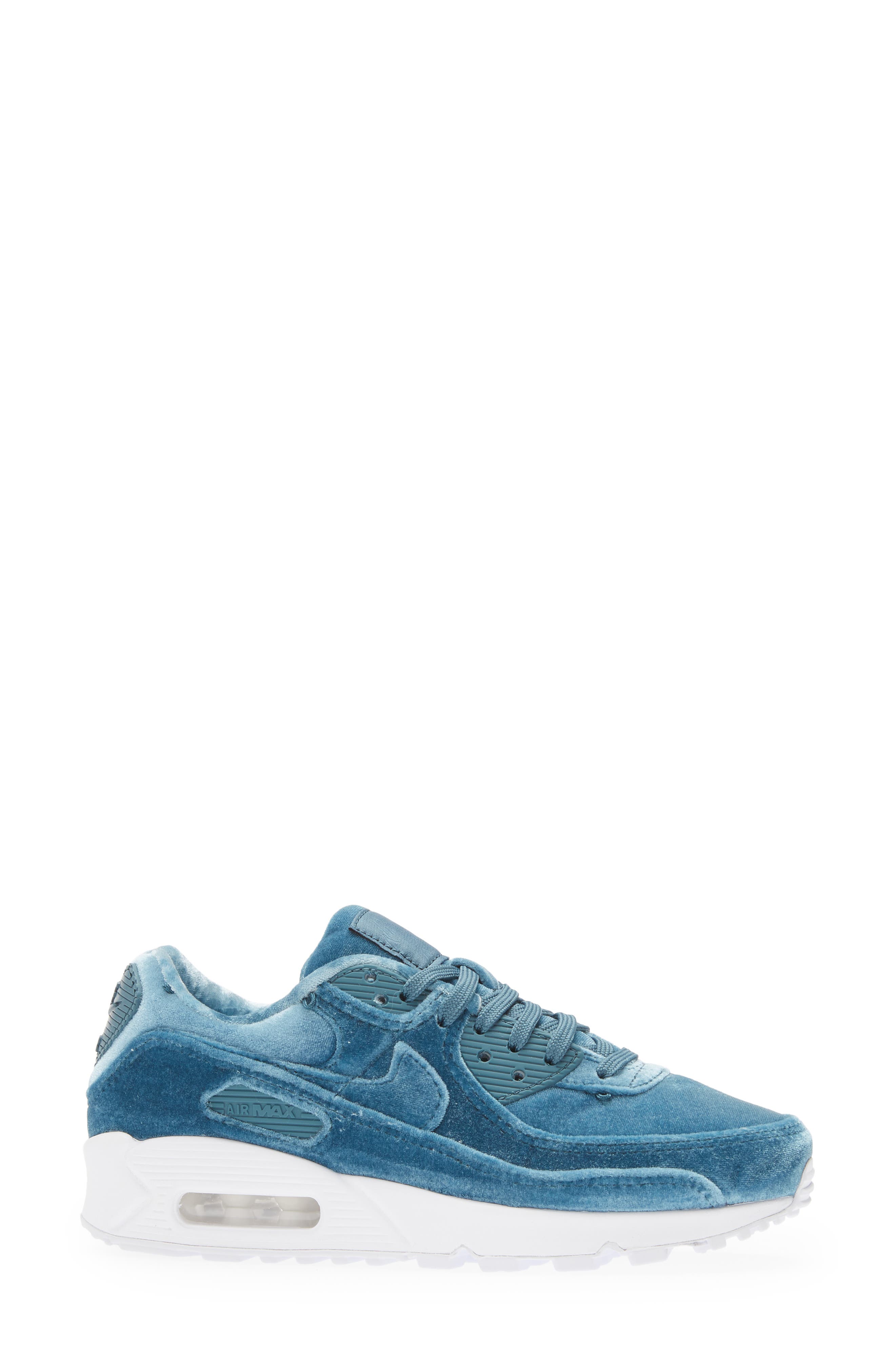 Nike Air Max 90 Premium Velour Sneaker, Alternate, color, 