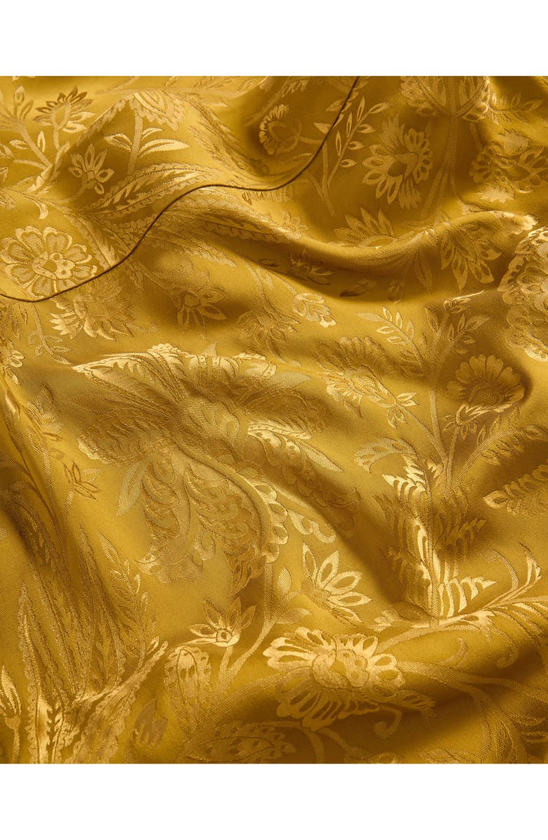 Veronica Beard Grycen Floral Jacquard Satin One-Shoulder Gown, Alternate, color, 