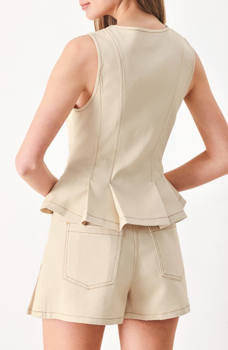 FREEMARKET Denim Vest, Alternate, color, Taupe
