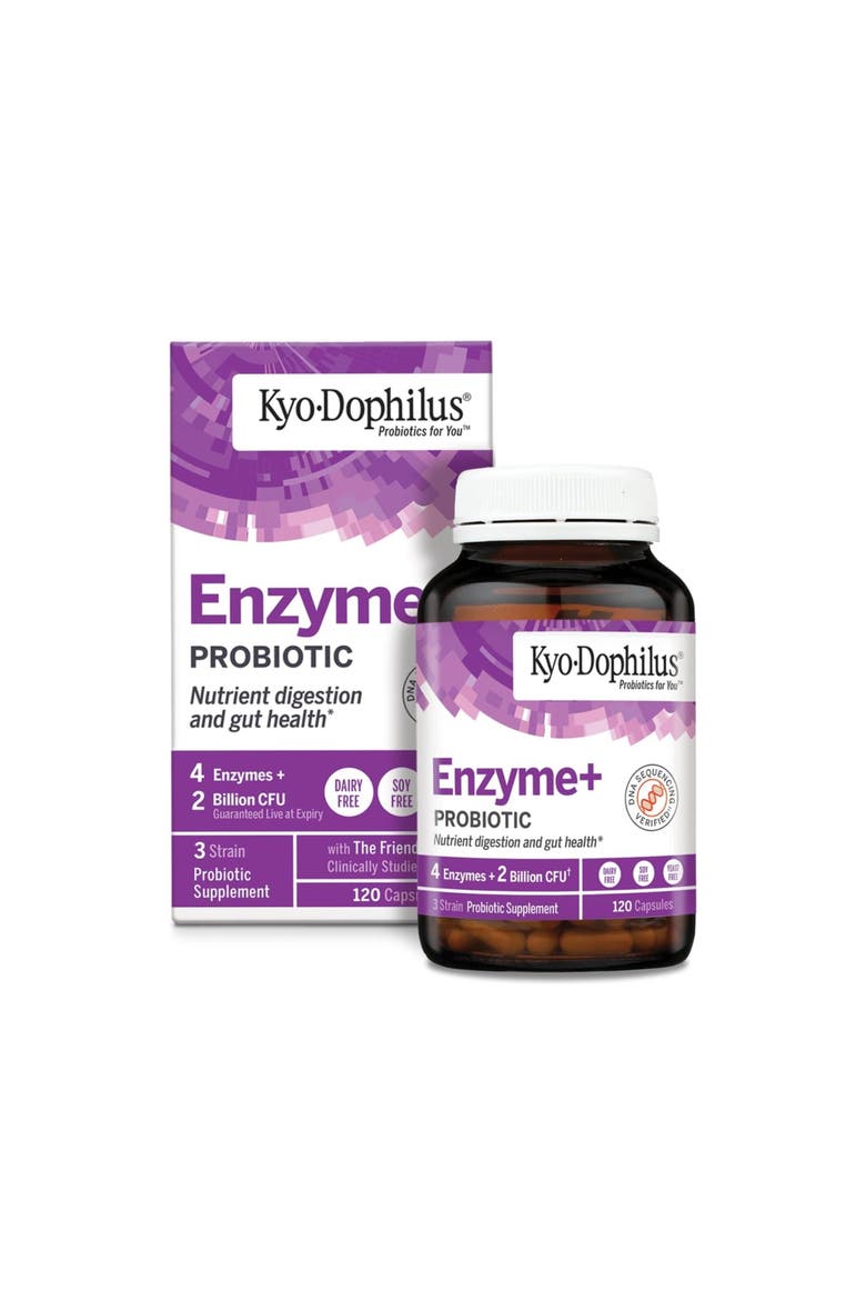 Enzymes+ Probiotic, Nutrient digestion and gut health, 120 Ct Capsules, Main, color, None
