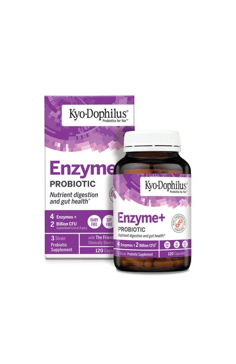 Enzymes+ Probiotic, Nutrient digestion and gut health, 120 Ct Capsules