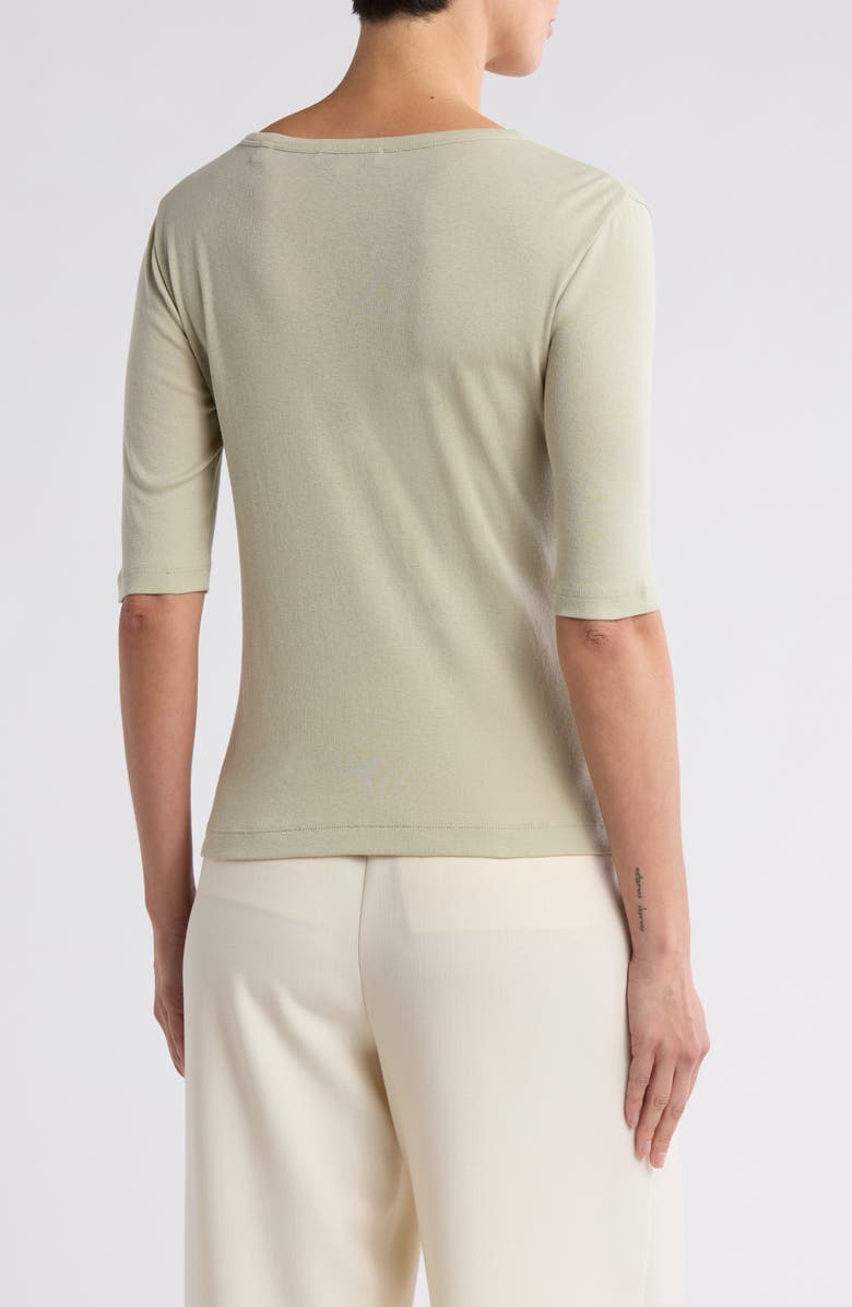 Vince Pima Cotton Henley, Alternate, color, White Jade