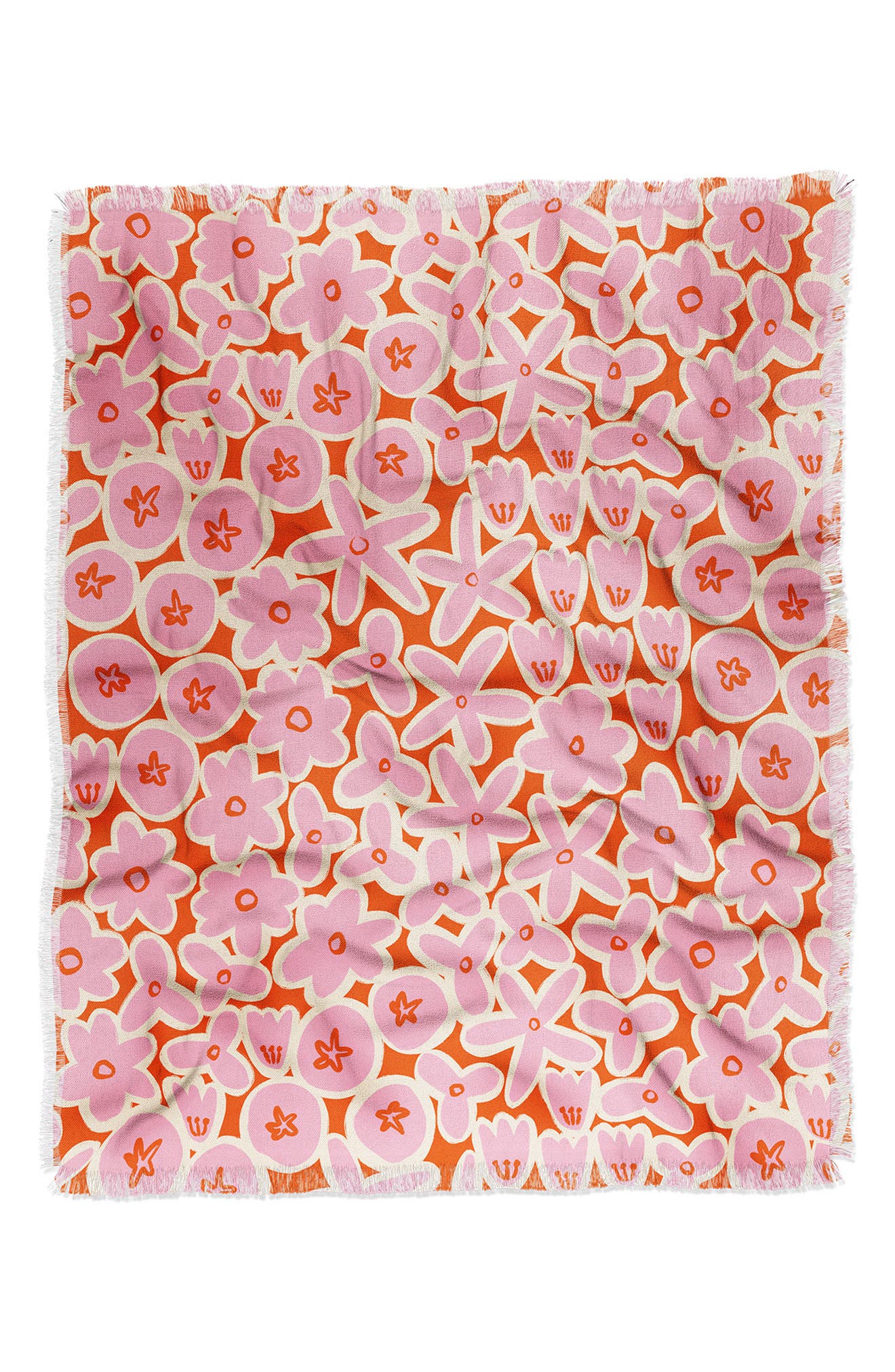 Deny Designs Alisa Galitsyna Vibrant Summer Reverisble Faux Shearling Throw