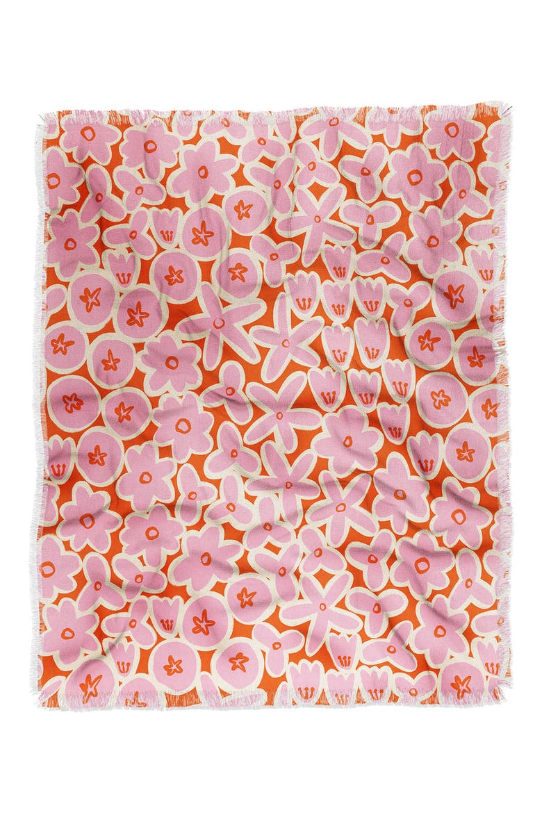 Alisa Galitsyna Vibrant Summer Reverisble Faux Shearling Throw, Main, color, MULTI