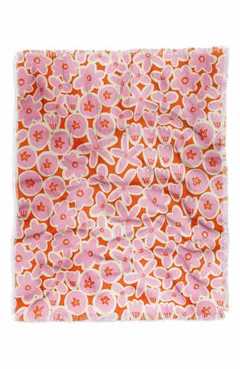Alisa Galitsyna Vibrant Summer Reverisble Faux Shearling Throw